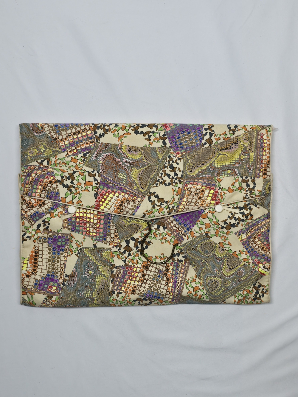 Vintage Retro Abstract Geometric Print Hanging Travel Accessory Organizer Bag